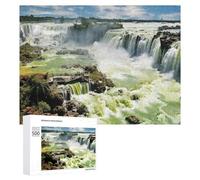 500 PCS Puzzle pour Adolescents Nature's Majestic Waterfall Wonderland Puzzles pour Adolescents, Jouets Anti-Stress, Passe-Temps, Défi Éducatif