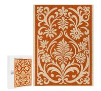 500 PCS Puzzle pour Adolescents Ornate Floral Pattern Puzzle pour Adultes Jeux Amusants Décoration Intérieure Activités Amusantes À La Maison, 500 PCS