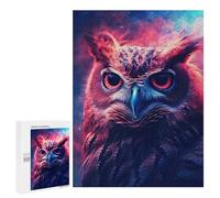 500 PCS Puzzle Pour Adolescents Owl Night Galaxy Puzzle Pour Les Adolescents Jeu De Casse-tête Améliore La Mémoire Cadeaux De Noël Anniversaire 500 PCS