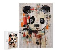 500 PCS Puzzle pour Adolescents Panda Abstract Animal Art Jeu De Puzzle pour Adultes, Casse-tête, Cadeau d'anniversaire, Défi Éducatif 500 PCS