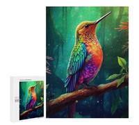 500 PCS Puzzle pour Adolescents Rainbow Hummingbird in Amazon Rainforest Puzzles pour Adultes : Analyse Et Logique. Chaque Pièce Est Unique - Casse-têtes pour Toute La Famille 500 PCS