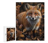 500 PCS Puzzle pour Adolescents Red Fox in Autumn Puzzle pour Adultes - Jeux De Détente - Assemblage De Motifs - Cadeaux Uniques pour Anniversaire Et Noël 500 PCS