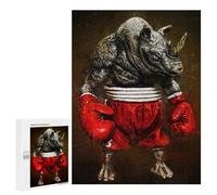 500 PCS Puzzle pour Adolescents Rhinoceros Puzzles pour Adolescents, Jeux Familiaux, Analyse Et Logique, Défi Éducatif 500 PCS