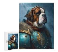 500 PCS Puzzle pour Adolescents Saint Bernard Viking Puzzle pour Adultes : Jeu De Réflexion Et De Rapidité, Défi À Relever 500 PCS