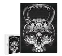 500 PCS Puzzle pour Adolescents Skull Kettlebell Puzzle pour Adultes - Jeux De Détente - Assemblage De Motifs - Cadeaux Uniques pour Anniversaire Et Noël 500 PCS