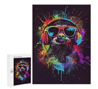 500 PCS Puzzle pour Adolescents Sloth Colorful Puzzle pour Adultes Jouets Anti-Stress Analyse Et Logique Interaction Parent-Enfant 500 PCS