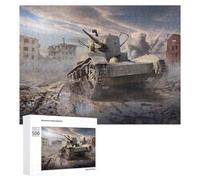 500 PCS Puzzle pour Adolescents Soviet T26 Puzzles pour Adultes - Jeu Familial - Une Œuvre d'art - Cadeaux Uniques pour Un Anniversaire Ou Noël 500 PCS