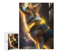 500 PCS Puzzle pour Adolescents Steampunk Corgi Dog Puzzle pour Adultes Jouets Anti-Stress Analyse Et Logique Interaction Parent-Enfant 500 PCS