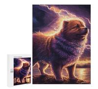 500 PCS Puzzle pour Adolescents Thundering Pup A Stormy Night's Tale Puzzle pour Adultes Jouets Anti-Stress Analyse Et Logique Interaction Parent-Enfant 500 PCS