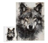 500 PCS Puzzle pour Adolescents Wolf Beauty Watercolor Puzzles pour Adultes Jeu Manuel Assemblage De Motifs Cadeaux Uniques pour Anniversaire Et Noël 500 PCS