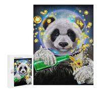 500 PCS Puzzle pour Adultes Astronaut Giant Panda Puzzles pour Adultes - Jeux De Détente - Assemblage De Motifs - Idée Cadeau pour Toute La Famille 500 PCS