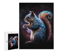 500 PCS Puzzle pour Adultes Cosmic Squirrel Art Print-8 Puzzles pour Adolescents - Passe-Temps À La Maison - Jeu Éducatif Familial Stimulant À Compléter 500 PCS
