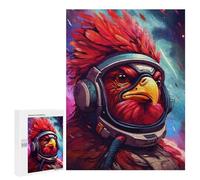 500 PCS Puzzle pour Adultes Eagle Astronaut Space Helmet Puzzles pour Adultes Améliorent La Mémoire Liste De Souhaits avec Le Père Noël Cadeaux Anti-Stress 500 PCS