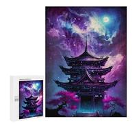 500 PCS Puzzle pour Adultes Enchanted Pagoda Sky -1 Puzzles pour Adolescents - Passe-Temps À La Maison - Jeu Éducatif Familial Stimulant À Compléter 500 PCS