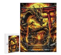 500 PCS Puzzle Pour Adultes Et Adolescents Kintsugi Golden Dragon Puzzle Jouet Décoration Murale Art Mural Cadeaux D'anniversaire Et Unique 500 PCS