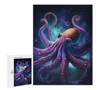 500 PCS Puzzle pour Adultes Galactic Octopus Art Print-8 Puzzles pour Adultes Améliorent La Mémoire Liste De Souhaits avec Le Père Noël Cadeaux Anti-Stress 500 PCS
