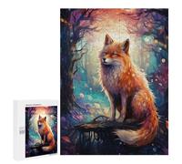 500 PCS Puzzle pour Adultes Magical Forest Fox-8 Puzzles pour Adolescents - Passe-Temps À La Maison - Jeu Éducatif Familial Stimulant À Compléter 500 PCS