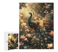 500 PCS Puzzle pour Adultes Magical Peacock Garden Puzzles pour Adolescents - Passe-Temps À La Maison - Jeu Éducatif Familial Stimulant À Compléter 500 PCS