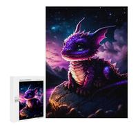 500 PCS Puzzle pour Adultes Magical Purple Dragon Puzzles pour Adultes - Jeux De Détente - Assemblage De Motifs - Idée Cadeau pour Toute La Famille 500 PCS