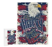 500 PCS Puzzle Pour Adultes Puzzle Eagle American Flag Puzzle Pour Adultes Jeu Casse-tête Course De Vitesse Jeu Dégagant Cadeaux 500 PCS