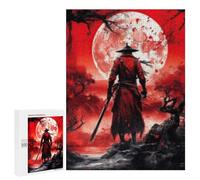 500 PCS Puzzle pour Adultes Samurai Moonlit Forest Puzzle pour Adolescents : Améliore La Mémoire, Activités Ludiques À La Maison, Cadeaux Anti-Stress 500 PCS