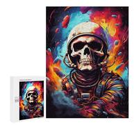 500 PCS Puzzle pour Adultes Space Explorer Astronaut Artwork Puzzles pour Adultes Améliorent La Mémoire Liste De Souhaits avec Le Père Noël Cadeaux Anti-Stress 500 PCS