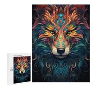500 PCS Puzzle pour Adultes Steampunk Lion Art Print Puzzle pour Adolescents : Améliore La Mémoire. Chaque Pièce Est Unique - Jouets Éducatifs d'apprentissage 500 PCS