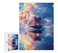500 PCS Puzzle pour Adultes Train in The Clouds Puzzles pour Adultes - Jeux De Détente - Assemblage De Motifs - Idée Cadeau pour Toute La Famille 500 PCS