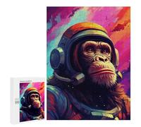 500 PCS Puzzles Ape Astronaut in Space Suit-4 Puzzles pour Adultes Améliorent La Mémoire Défi Éducatif Jouets Jeux Éducatifs 500 PCS