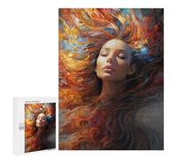 500 PCS Puzzles Colorful Abstract Woman Art Puzzles pour Adolescents : Amusants Et Humoristiques ! Chaque Pièce Est Unique - Jouets Éducatifs