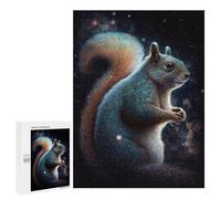 500 PCS Puzzles Cosmic Squirrel Art Print Puzzles pour Adultes Jouets Anti-Stress Vacances À La Maison Passer Le Temps Interaction Parent-Enfant 500 PCS