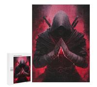 500 PCS Puzzles Dark Assassin with Red Aura Puzzles pour Adolescents : Amusants Et Humoristiques ! Chaque Pièce Est Unique - Jouets Éducatifs