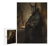 500 PCS Puzzles Dark Wolf in Robe Puzzles pour Adultes Améliorent La Mémoire Défi Éducatif Jouets Jeux Éducatifs 500 PCS