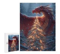 500 PCS Puzzles Dragon Christmas Tree Lights Puzzles pour Adultes Améliorent La Mémoire Défi Éducatif Jouets Jeux Éducatifs 500 PCS