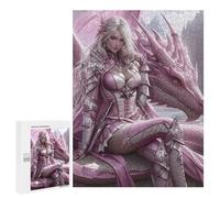 500 PCS Puzzles Dragon Rider Fantasy Artwork -2 Puzzles pour Adultes Améliorent La Mémoire Défi Éducatif Jouets Jeux Éducatifs 500 PCS