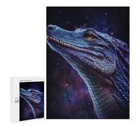 500 PCS Puzzles Galactic Crocodile Art Print-10 Puzzles pour Adultes Améliorent La Mémoire Défi Éducatif Jouets Jeux Éducatifs 500 PCS