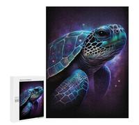 500 PCS Puzzles Galactic Sea Turtle Art Print Puzzles pour Adultes Jouets Anti-Stress Vacances À La Maison Passer Le Temps Interaction Parent-Enfant 500 PCS