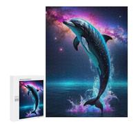 500 PCS Puzzles Magical Dauphin Space Puzzles pour Adultes Jouets Anti-Stress Vacances À La Maison Passer Le Temps Interaction Parent-Enfant 500 PCS