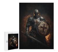500 PCS Puzzles Medieval Knight Armor Set-4 Puzzles pour Adolescents : Amusants Et Humoristiques ! Chaque Pièce Est Unique - Jouets Éducatifs