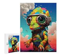 500 PCS Puzzles pour Adolescentes Colorful Dinosaur Art Print-2 Puzzle pour Adolescentes - Défi Difficile - Défi Éducatif - Amusement en Famille Et Soirée Jeux 500 PCS