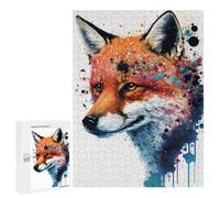 500 PCS Puzzles pour Adolescentes Colorful Fox Art Print-6 Puzzle pour Adolescentes - Défi Difficile - Défi Éducatif - Amusement en Famille Et Soirée Jeux 500 PCS