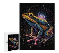 500 PCS Puzzles pour Adolescentes Cosmic Frog Art Print-1 Puzzle pour Adolescentes - Défi Difficile - Défi Éducatif - Amusement en Famille Et Soirée Jeux 500 PCS