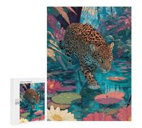 500 PCS Puzzles pour Adolescentes Jaguar in Amazon Rainforest Puzzle pour Adolescentes - Défi Difficile - Défi Éducatif - Amusement en Famille Et Soirée Jeux 500 PCS