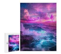 500 PCS Puzzles pour Adolescentes Magical Ocean Sunset Puzzle pour Adolescentes - Défi Difficile - Défi Éducatif - Amusement en Famille Et Soirée Jeux 500 PCS