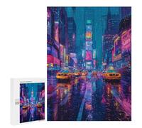 500 PCS Puzzles pour Adolescentes Rainy City Lights-1 Puzzle pour Adolescentes - Défi Difficile - Défi Éducatif - Amusement en Famille Et Soirée Jeux 500 PCS