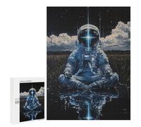 500 PCS Puzzles pour Adolescentes Space Astronaut Meditation Scene Puzzle pour Adolescentes - Défi Difficile - Défi Éducatif - Amusement en Famille Et Soirée Jeux 500 PCS