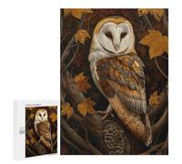 500 PCS Puzzles pour Adolescents Autumn Owl Casse-têtes pour Adultes, Jeux De Réflexion, Analyse Et Logique, Cadeaux De Noël Et d'anniversaire 500 PCS