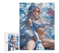 500 PCS Puzzles pour Adolescents Christmas Furry Anime Girl Puzzle pour Adultes - Jeu Manuel - Défi Difficile - Idéal comme Cadeau 500 PCS