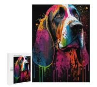 500 PCS Puzzles pour Adolescents Colorful Abstract Dog Art Print-22 Puzzles pour Adultes - Jeu Difficile Et Stimulant À Compléter - Jouets De Jeu Stimulants 500 PCS