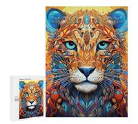 500 PCS Puzzles pour Adolescents Colorful Abstract Lion Portrait -1 Jeux De Puzzle Relaxants, Amusants Et Humoristiques : des Cadeaux d'anniversaire Et De Noël Uniques 500 PCS